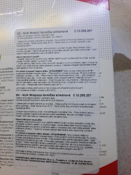 Nuk mraziaca formička silikonová, 