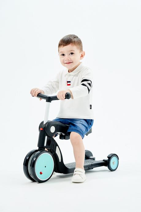 Kid's toy 4 in 1 kolobežka - yellow 2020,