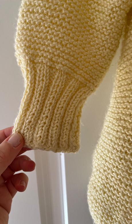 Žltý handmade unisex sveter, 98, 98