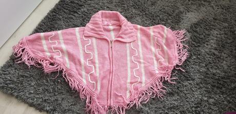 Pončo sveter na zips uni, 122