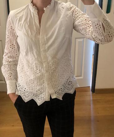 Biela madeirová blúzka orsay, xs/34, orsay,xs