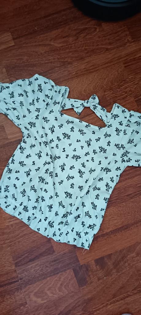 Kvetinková blúzka s mašľou, zara,164