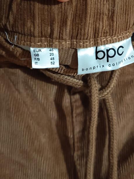 Menčestrové nohavice bonprix, bonprix,xxxl