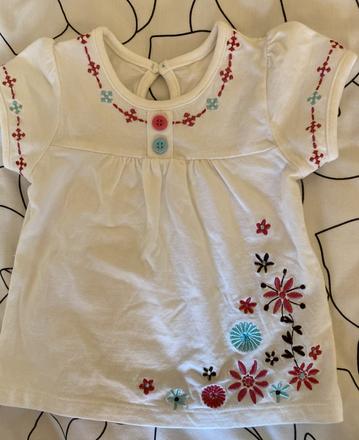 Bavlnené tričko s výšivkami matalan v. 62/68, matalan,62