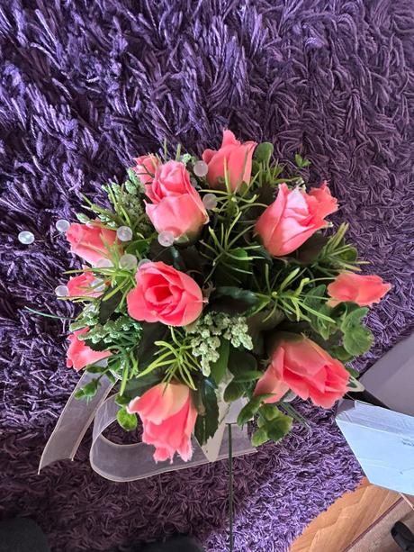 Svadobná kytica + pierko,