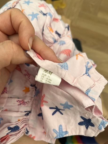 Šaty s hviezdicami, h&m,74