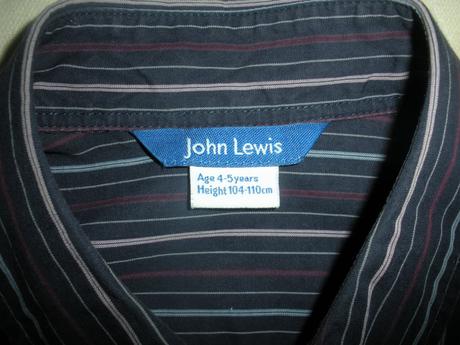 Frajerská košela m&s 104/110, john lewis,104