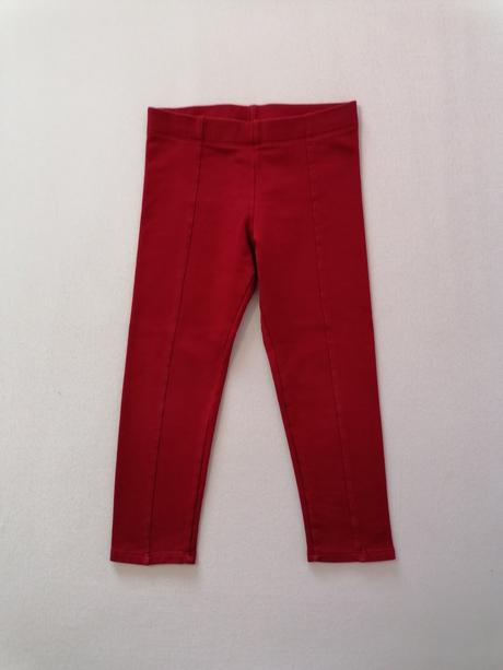 Zateplene leginy červene, h&m,104