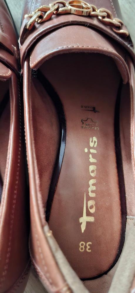 Kožené elegantné poltopánky, tamaris,38