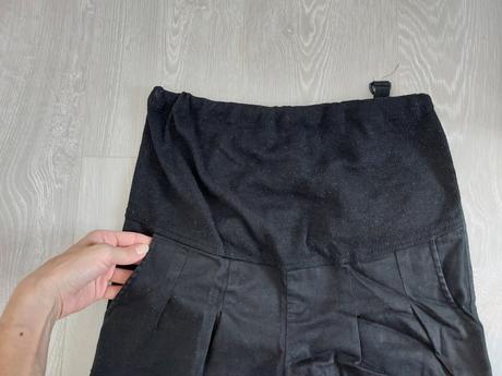 Cierne slusnejsie nohavice tehotenske, s