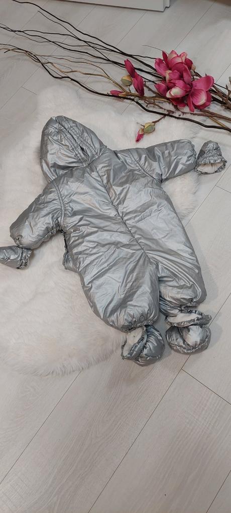 Overal strieborný- šedý, 