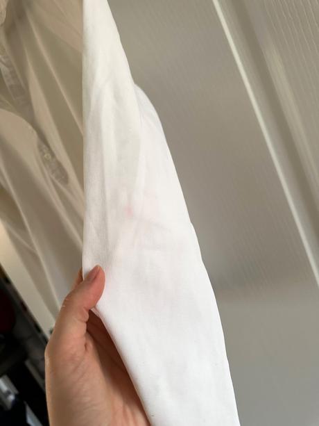 Filippa k  biele tričko s dlhým rukávom a goliero, m