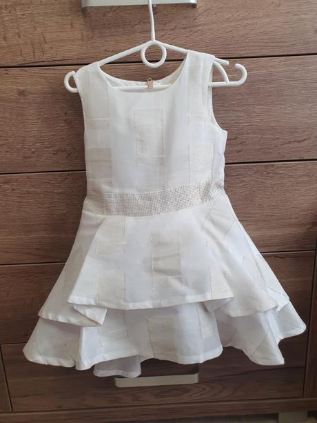 Šaty bielozlaté 116/122, 116