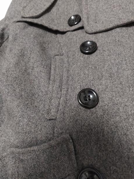 Tmavo sivý kabátik xs-s, topshop,xs