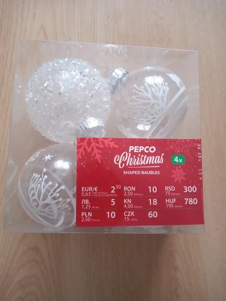 Priehľadné vianočné gule, 