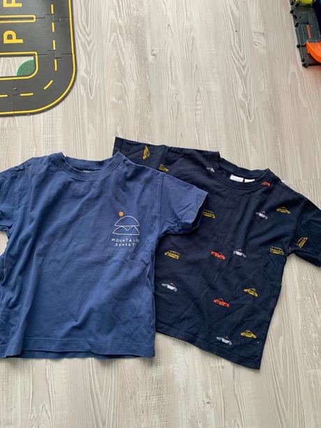 Bavlnene tričko krátky rukáv zara 2 ks, zara,110