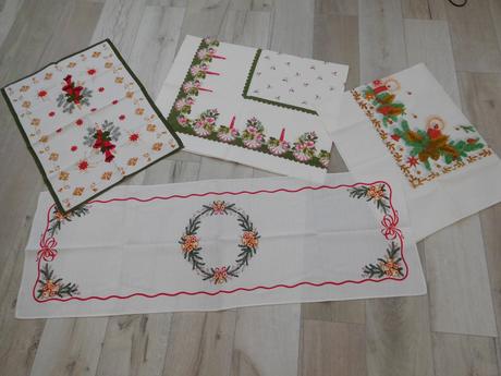 Vianočné obrusy retro, 