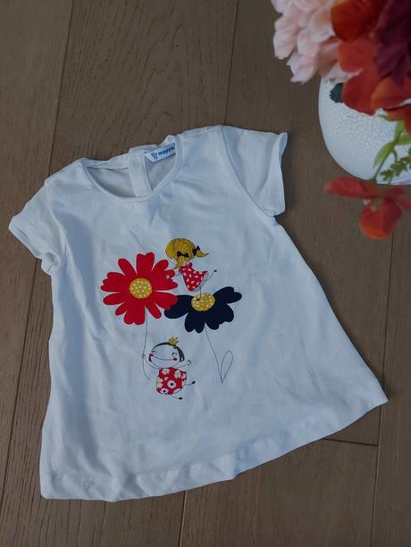 Bavlnené tričko mayoral - stav nového, mayoral,80