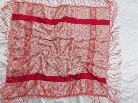 Austria look trachten hodvabna šatka ku kroju, l