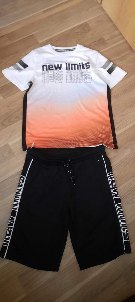 Set sportovy-tricko,kratasy 134/140, c&a,134