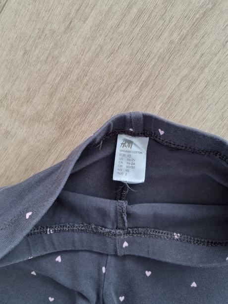 Legíny so srdiečkami, h&m,92