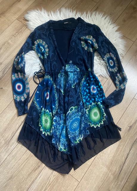 Desigual asymetricky kardigan s/m, desigual,s