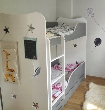 Poschodová posteľ+ 2 matrace,rôzne veľkosti,farby, šírka (cm): 80,dĺžka (cm): 160