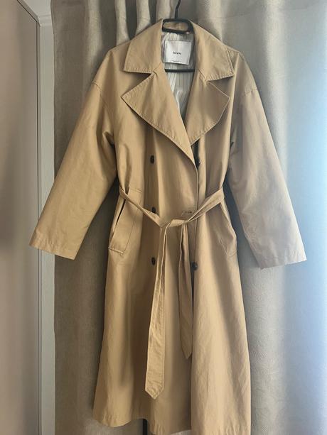 Bershka dlhy trenchcoat, bershka,m