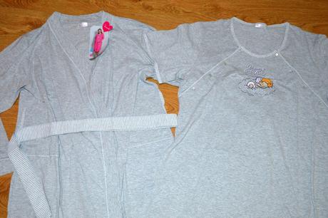 Materská súprava nočná košeľa so županom, bavlna, vienetta secret,l - xxxl