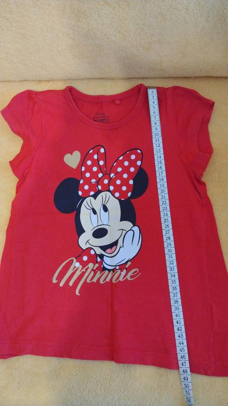 Tričko minnie 122/128, disney,122