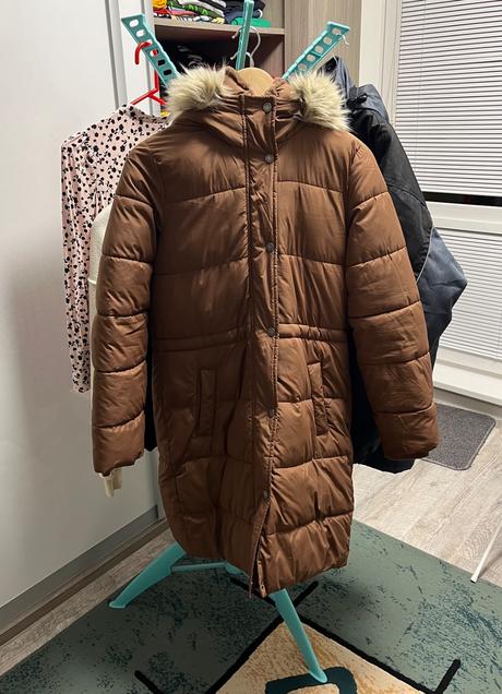 Dlhá zateplená bunda puffer parka, hollister,s