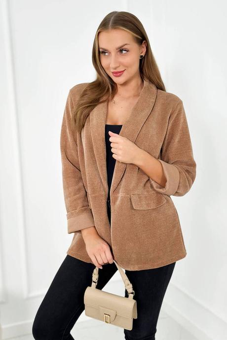 Dámske manšestrové sako mocca, 