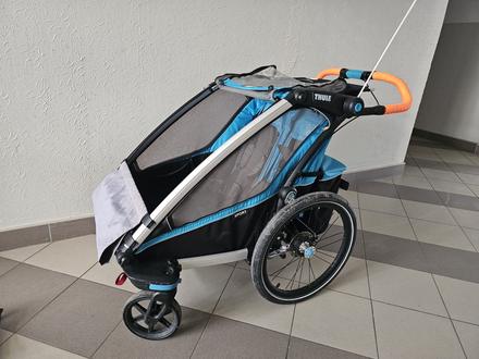 Kočík - cyklovozík thule chariot 2, pre 2 deti, 