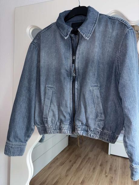 Oversized denimová bunda zara xs, zara,34 - xs