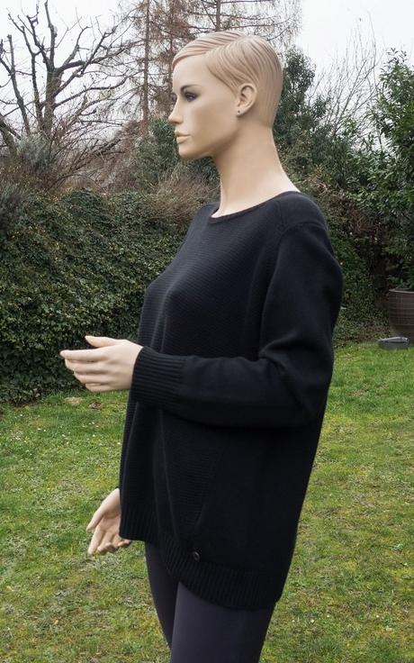 Olsen čierny bavlnený pulóver, 44