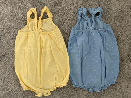 H&m 2x overal letný na ramienka so zapínanim 98, h&m,98
