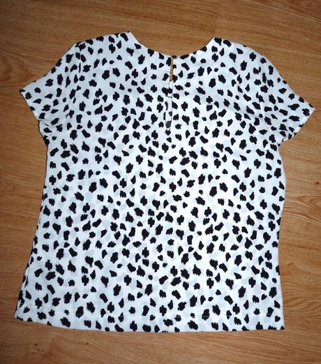 Čiernobiela blúzka, h&m,34
