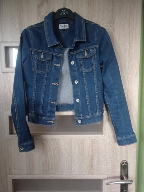 Detská riflova bunda tommy hilfiger, tommy hilfiger,164