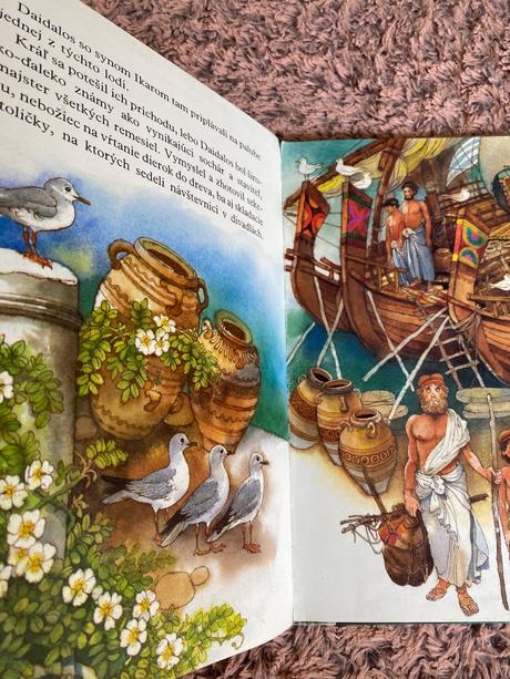 Krásna stará retro kniha daidalos a ikaros 1994,