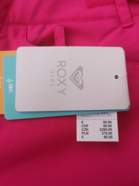 Roxy dievčenské otepľovačky veľkosť 16 rokov, roxy,176