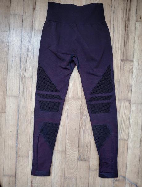 Fialové bezšvové legíny iciw, s