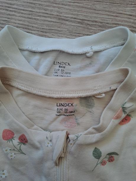 Overal na spanie lindex 86 macko + jahody, lindex,86