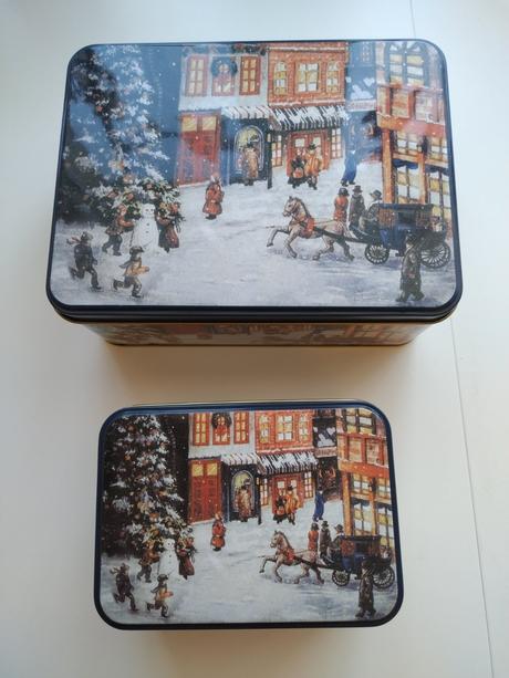 Sada vianočných plechových dóz, 
