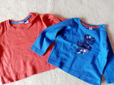 Rifle na traky + tricka a body, lupilu,74