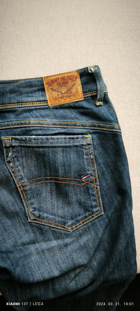 Riflové nohavice tommy hilfiger, tommy hilfiger,l