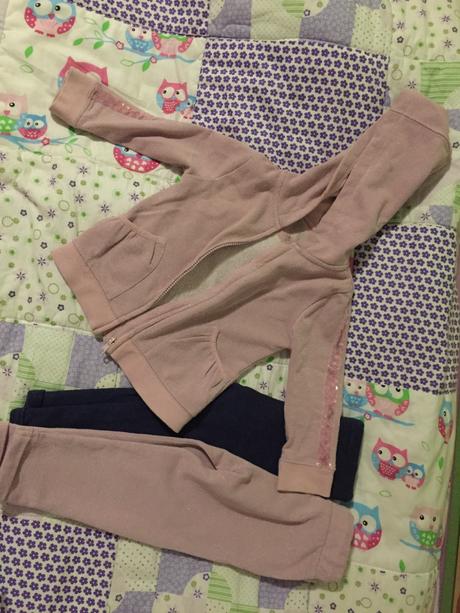 Teplakova súprava mikina +2 ks teplaciky hrubšie, f&f,92