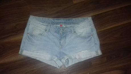 Riflové šortky, h&m,38