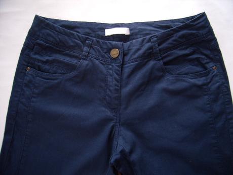 3/4ové tmavo modré nohavice promod v.36-s, promod,s
