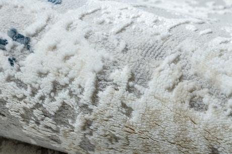 Koberec duke 51378 krém / modrý - betón - 80x150cm,