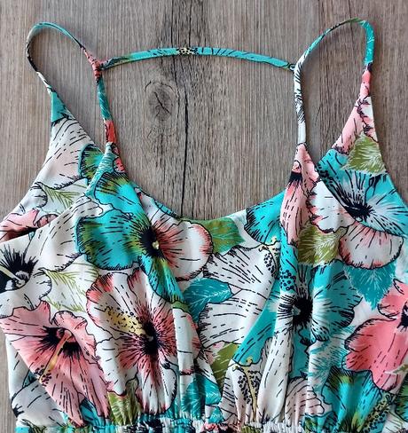 Dlhé kvetinové šaty na ramienka, h&m,s